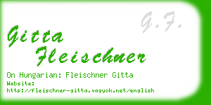 gitta fleischner business card